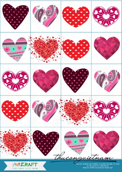 Sticker tim mẫu 7